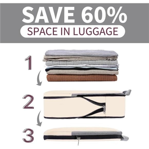 4 Pack Compression Packing Cubes Travel Accessories Expandable Organizers - Picture 6 of 6